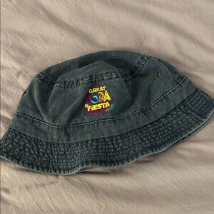 Kids "The Great Dora Fiesta" Denim Bucket Hat